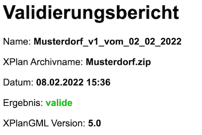 Validierungsbericht